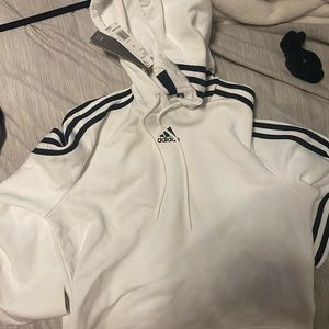 Adidas white hoodie never worn small